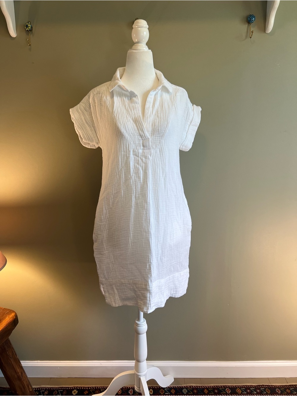 J. Crew White Cotton Dress
